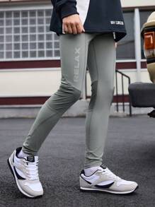 Gym Rark Men's Solid Color Slim Fit Workout Leggings, Casual Everyday Wear - Multicolor - View 4
