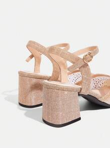 CUCCOO TILAWA Tacones altos puntiagudos sin cordones con efecto hueco y adornados con strass para mujer, de moda y casual, nueva edición de otoño/invierno