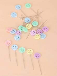 100pcs Dressmaking Pins Embroidery Patchwork Pins Accessories Tools Sewing Needle DIY Sewing Accessories Stainless Steel,Decoration - Multicolor - View 5