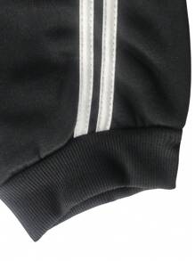 INAWLY 女性簡約日常半拉鍊上衣和褲子套裝，適用於運動 - 黑色 - 查看 3