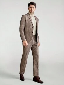 Manfinity VCAY Men's Woven Suit Jacket And Long Pants Set - Multicolor - View 1