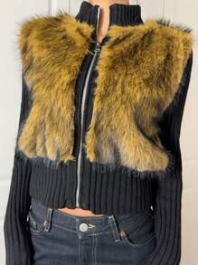 SHEIN EZwear Męska jednokolorowa bluzka z długim rękawem ze sztucznej skóry, swobodny sweter, prosty design