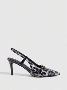 CUCCOO GRLICON Women's Y2K Punk Style High Heel Pumps, Suitable For Motorcycle, Cool Girl, Halloween, Christmas, Party Outfits - Black - View 3