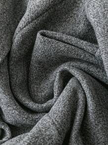 Celure Abrigo elegante de solapa y doble botonadura de manga larga en unicolor para mujer talla grande, otoño/invierno