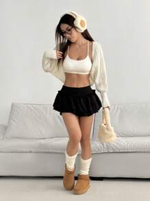 Lunelith SHEIN Lunessa Women's Versatile Short Lightweight Cardigan