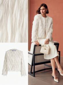 MOTF PREMIUM FLUFFY SOLID COAT - White - View 8