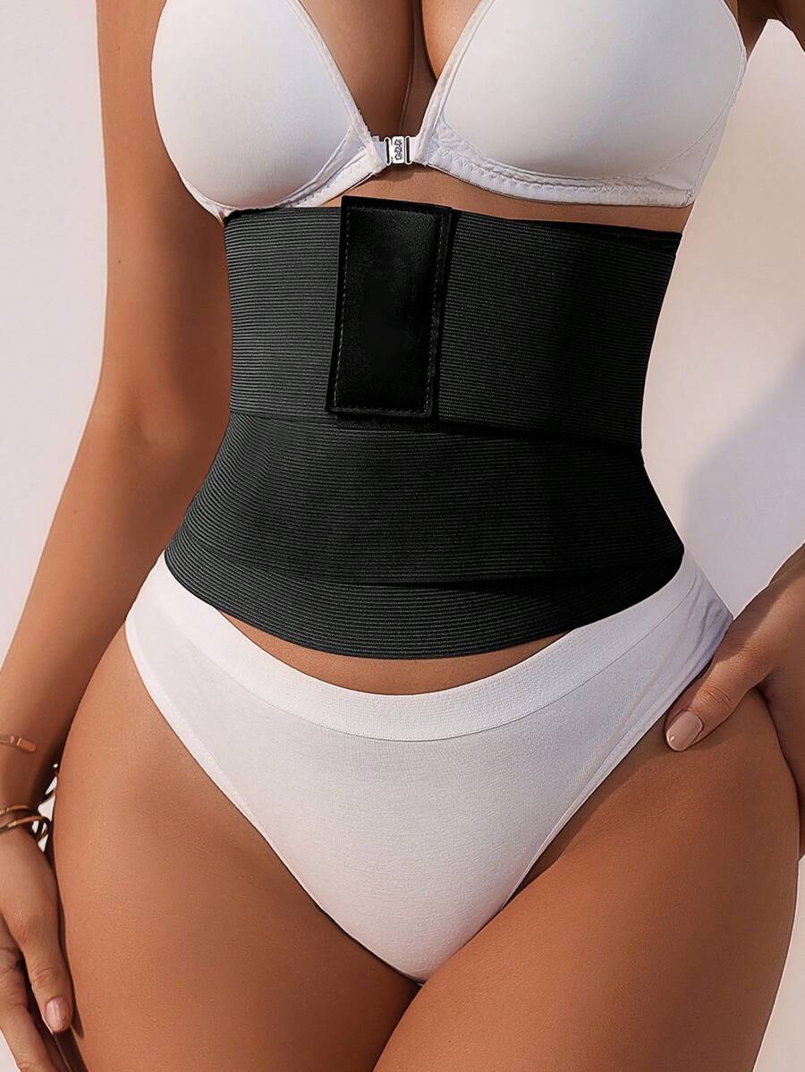 1 pieza Cinturón de cintura de unicolor simple para mujer, casual para uso diario