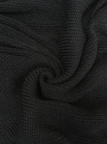 SHEIN Clasi Plus Size Women Pearl Beaded Notched Neck Lantern Sleeve Dress, For Winter