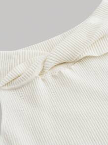 SHEIN MOD Women Elegant Knit Tops One Shoulder Top Cowgirl Off The Shoulder Sweater New Years Outfit Going Out Tops
