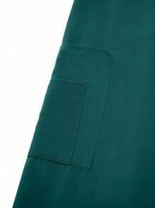 TaskEZ 纯色短袖上衣和裤子护理服套装 - 綠色 - 查看 7