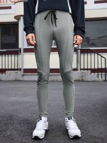 Gym Rark Men's Solid Color Slim Fit Workout Leggings, Casual Everyday Wear - Multicolor - View 5