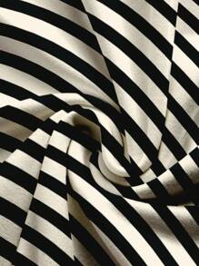 Glamance Artemosfera Magliette a maniche lunghe casual da donna, a girocollo, con strisce multicolore e tinta unita, abbigliamento estivo per donna, t-shirt grafiche adatte per uscire - Multicolore - Visualizzare 4