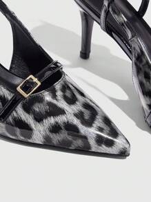 CUCCOO GRLICON Women's Y2K Punk Style High Heel Pumps, Suitable For Motorcycle, Cool Girl, Halloween, Christmas, Party Outfits - Black - View 5