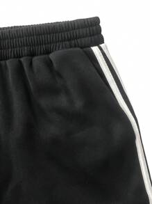 INAWLY 女性簡約日常半拉鍊上衣和褲子套裝，適用於運動 - 黑色 - 查看 6