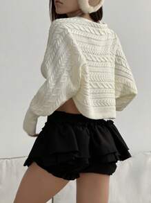 Lunelith SHEIN Lunessa Women's Versatile Short Lightweight Cardigan