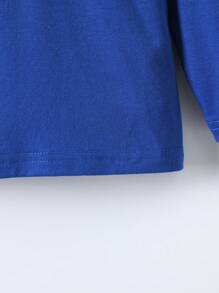 5pcs/Pack Young Boy Basic Solid Color Round Neck Casual T-Shirt - Multicolor - View 8