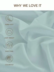 1pc Solid Color Pillowcase, Without Pillow Insert, Soft, Wrinkle-Resistant, Fade-Resistant, Breathable, No Filling, Machine Washable, Oeko-Tex Certified - Lime Green - View 5