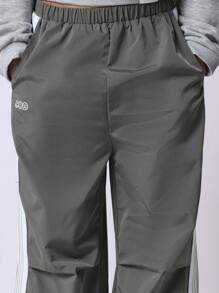 SUMWON Tween Boys Relaxed Loose Fit Parachute Pant met Zijstreep Tape