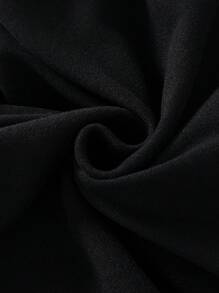 SHEIN Set de 2 piezas de ropa interior térmica de manga larga y pantalón largo a juego en color negro, para adolescentes - Negro - Ver 3