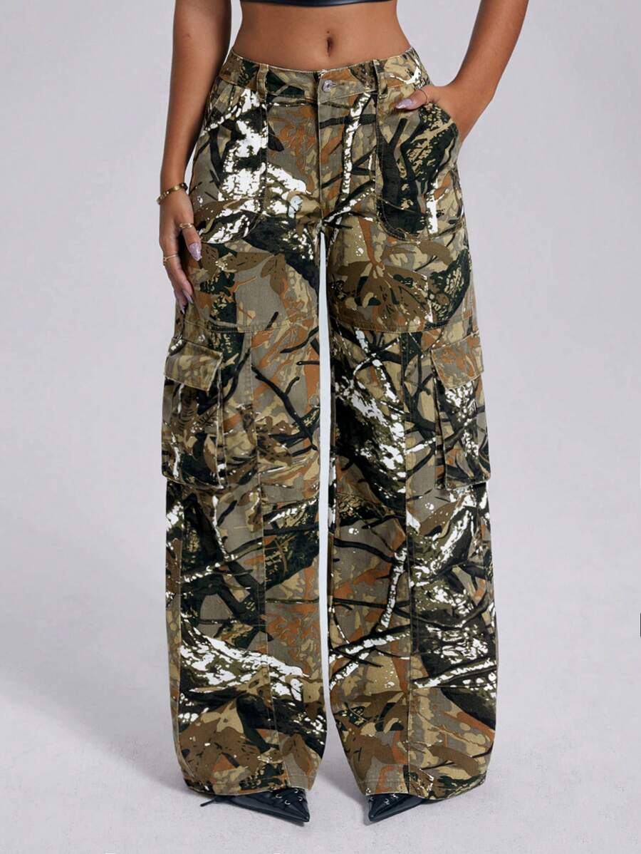 SHEIN ICON Damen Lässig Jeans, einfach und modisch für den Alltag, Straight Leg Jeans mit niedriger Taille