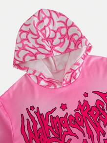 PAVTROS 长袖男士街头风格复古字母与火焰图案连帽衫，带口袋，Hellstar 长袖运动衫度假图案长袖连帽衫，适合朋友、丈夫、男朋友的礼物