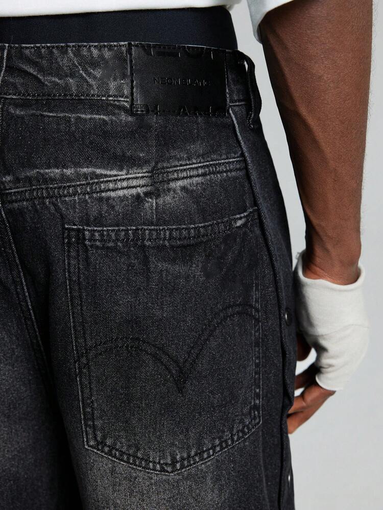 Men's Loose Casual Street Style Long Denim Jeans