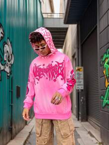 PAVTROS 长袖男士街头风格复古字母与火焰图案连帽衫，带口袋，Hellstar 长袖运动衫度假图案长袖连帽衫，适合朋友、丈夫、男朋友的礼物