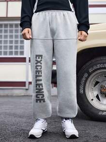 Manfinity Sport Corelite Herren Sporthose mit Buchstaben Muster, einfacher Stil, lässiger Alltagsgebrauch