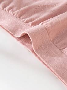 Set de 3 piezas de bragas de tiro alto minimalistas de unicolor y plisadas para adolescentes