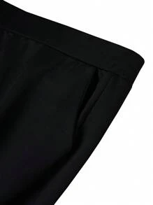 SHEIN Clasi Plus Size Women Versatile & Elegant Office Pants Fall Cloth For Women - Black - View 5