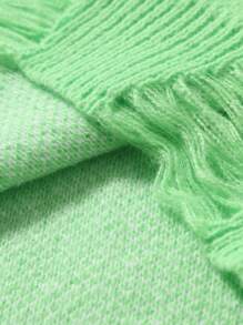 Chillumni Men's Crew Neck Long Sleeve Pattern Detail Casual Sweater - Green - View 4