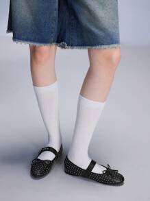 CUCCOO GRLICON Giày bệt phong cách Y2K dành cho nữ, phù hợp với phong cách Punk, Biker, cô gái cá tính, Halloween, Giáng sinh, trang phục dự tiệc - màu đen - Xem 4