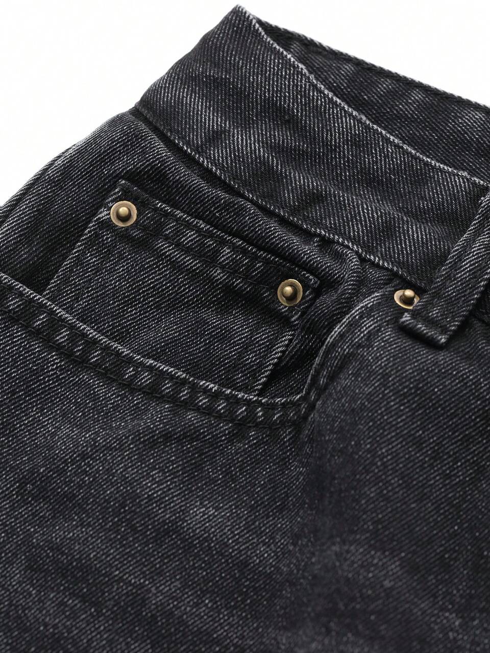 Women's Casual Street Style Wrinkled Loose Wide Leg Jeans,Baggy Jeans Fall,Winter