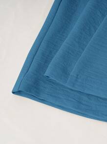 EMERY ROSE Solid Cami Top & Wide Leg Pants - Blue - View 6