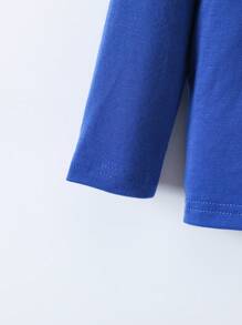 5pcs/Pack Young Boy Basic Solid Color Round Neck Casual T-Shirt - Multicolor - View 6