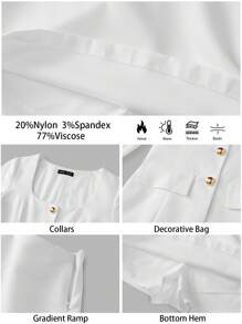 BizChic Conjunto informal de traje blanco para mujer, conformado por blazer y falda (2 piezas), atuendo blanco, traje de oficina para mujer, atuendo para Navidad