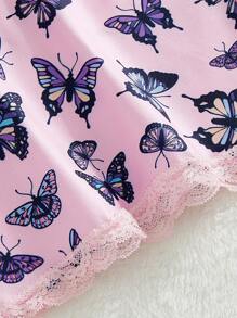 1 pièce Brassière style camisole avec imprimé papillon pour adolescentes Y2K
