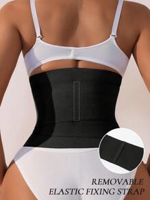 1 pieza Cinturón de cintura de unicolor simple para mujer, casual para uso diario