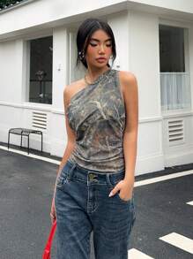 SHEIN Unity Body de mujer con estampado gráfico de estilo callejero - Multicolor - Ver 6