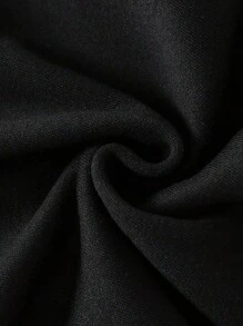 适合秋冬季的年轻女孩保暖连帽衫 - 黑色 - 查看 5