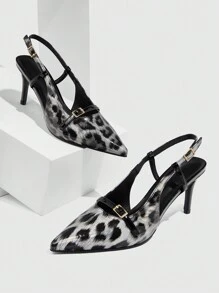 CUCCOO GRLICON Women's Y2K Punk Style High Heel Pumps, Suitable For Motorcycle, Cool Girl, Halloween, Christmas, Party Outfits - Black - View 2