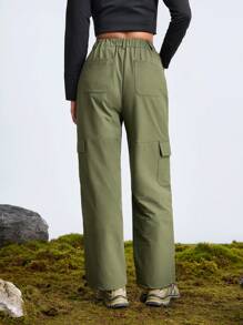 In My Nature Pantalones impermeables para mujer, para senderismo al aire libre, camping, ir al trabajo, sin tratamiento con flúor, pantalones cargo