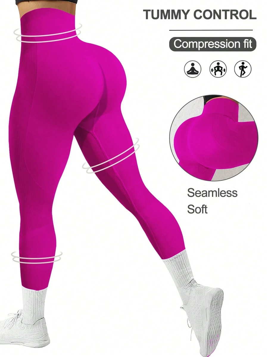 Core Rhythm Nahtlose Lauftights mit hoher Dehnbarkeit und Bauchkontrolle, aktive Leggings für chinesisches Neujahr Yoga Damenhosen