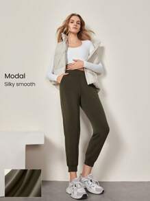 GLOWMODE Modal Adjustable Drawstring Regular Fit Pocket Joggers Daily Lounge Fall