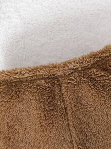 4件套男婴可爱熊猫印花毛绒上衣和裤子家居服套装 - 彩色 - 查看 6