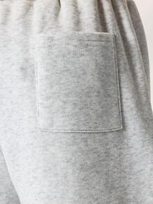 SUMWON Los Angeles Athletic Wide Leg Jogger Sweatpants Leisure Activewear Athletics Comfy Pants Winter Spring Fall Loose Fit Athletics Bottoms - Light Grey - View 8