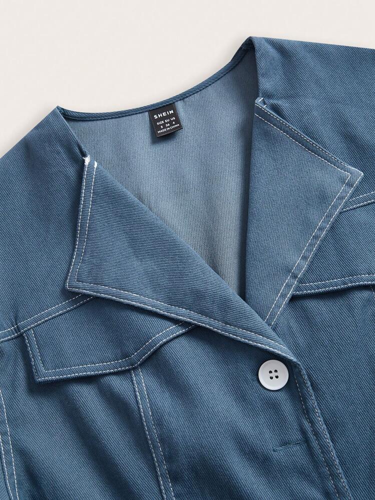 Modelyn Set de 2 piezas de top y pantalones de unicolor, conjunto casual simple y de moda para uso diario - Neblina azul - Añade 3