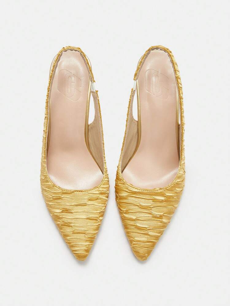 CUCCOO CURVES Plus Size Pointed Toe Simple Minimalist High Heel Pumps, For Casual Everyday Wear Spring Shoes Spring Break Easter