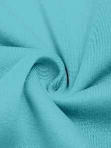 Manfinity Homme Men's Hooded Sweatsuit Pullover Top And Simple Casual Long Pants Set, Fall Clothes - Mint Blue - View 6