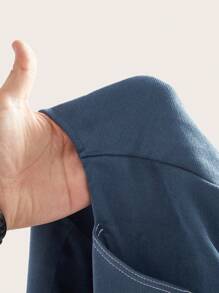 Modelyn 2 件套女士纯色上衣和裤子，简约时尚休闲装，适合日常穿着 2 件套 - 霧霾藍 - 查看 12